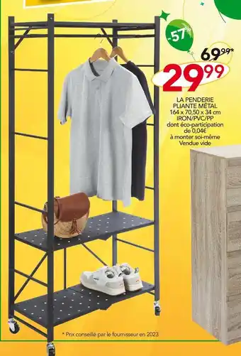 Stokomani La penderie pliante métal offre