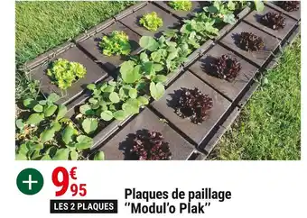 Gamm vert Plaques de paillage ''modul'o plak'' offre