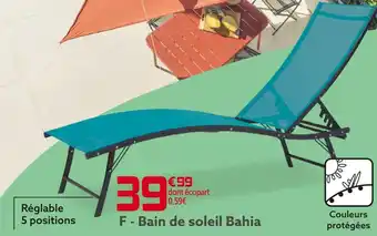 Gifi Bain de soleil bahia offre