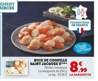 Super U U noix de coquille saint jacques offre