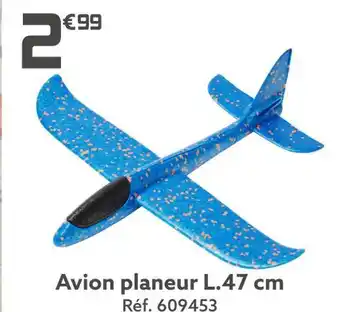 Avion planeur l.47 cm