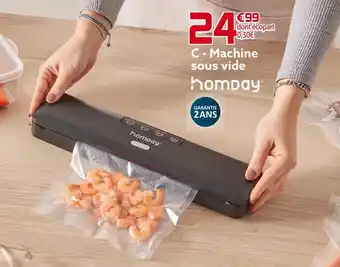 Homday machine sous vide
