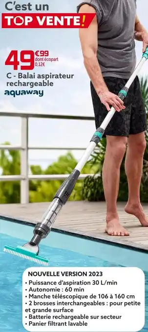 Gifi Aquaway balai aspirateur rechargeable offre