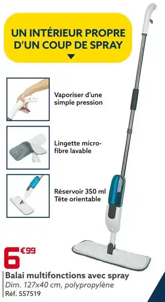 Gifi Balai multifonctions avec spray offre