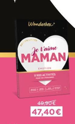 Wonderbox coffrets cadeaux