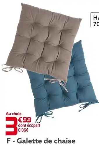 Gifi Galette de chaise offre