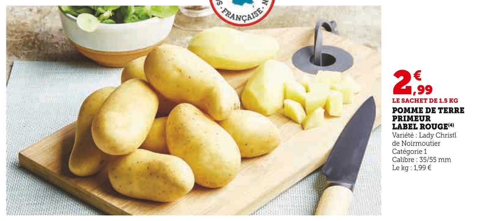 U Express Pomme de terre primeur label rouge offre