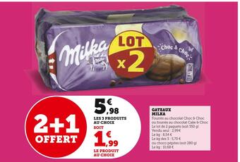 U Express Gateaux milka offre