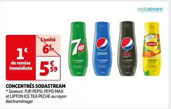 Auchan Supermarché 7up / pepsi / lipton concentrés sodastream offre