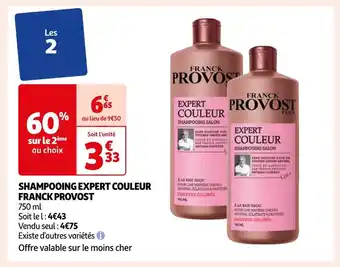 Auchan Supermarché Franck provost shampooing expert couleur offre