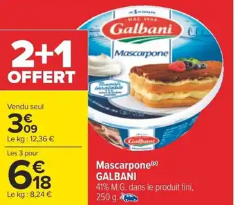 Carrefour Mascarpone (P) GALBANI offre