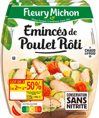 Match Fleury michon émincés de poulet rôti offre