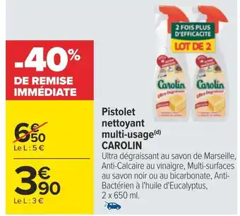 Carrefour Carolin pistolet nettoyant multi-usage(d) offre