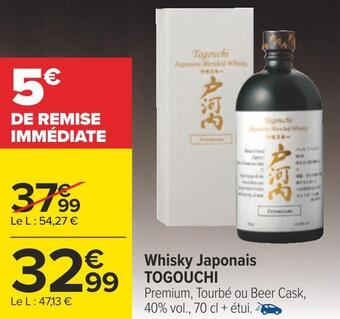 Carrefour Togouchi whisky japonais offre