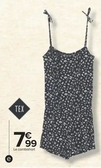 Tex combishort femme