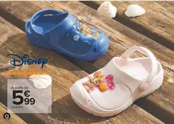 Carrefour Disney tong, mule ou sabot enfant offre