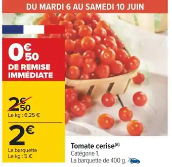 Carrefour Tomate cerise offre