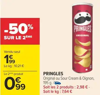 Carrefour Pringles pringles offre