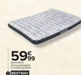 Carrefour Bestway matelas gonflable électrique offre