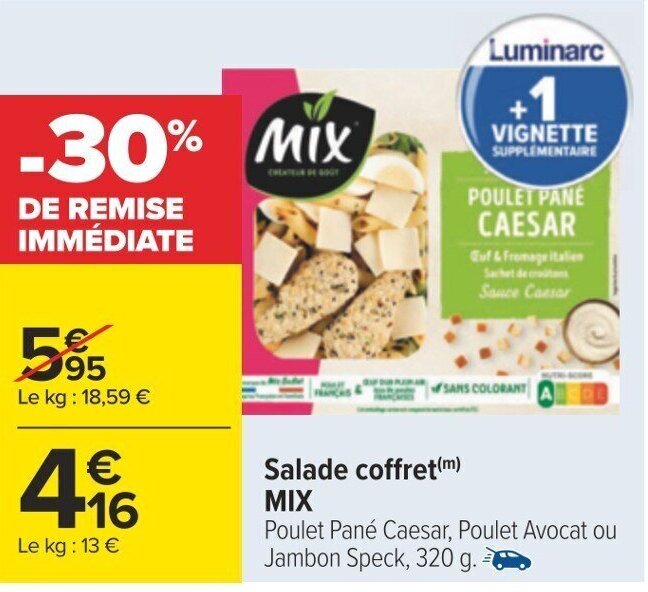 Carrefour Salade coffret(m) MIX offre