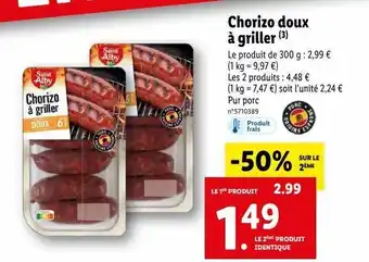 Lidl Chorizo offre