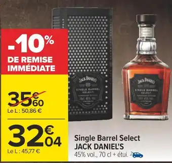 Jack daniel's single barrel select