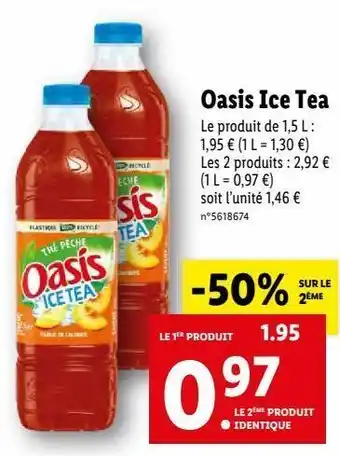 Lidl Boissons oasis offre