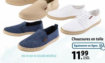Lidl Chaussures offre