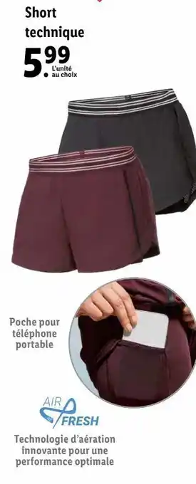 Lidl Short offre