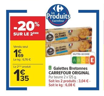 Carrefour Galettes Bretonnes CARREFOUR ORIGINAL offre