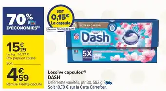 Lessive capsules(d) DASH