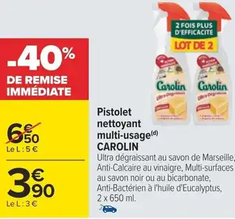 Carrefour Pistolet nettoyant multi-usage(d) CAROLIN offre