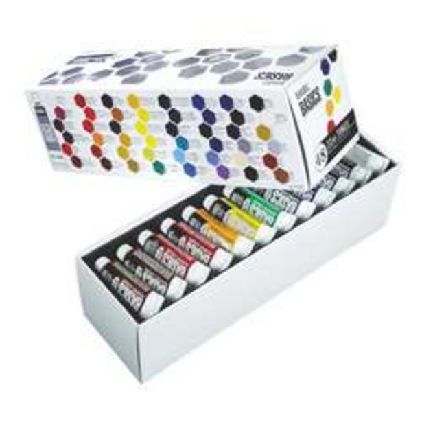Le Géant des Beaux-Arts Coffret de 48 couleurs de peinture acrylique liquitex basics. offre