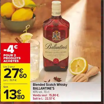 Ballantine’s blended scotch whisky