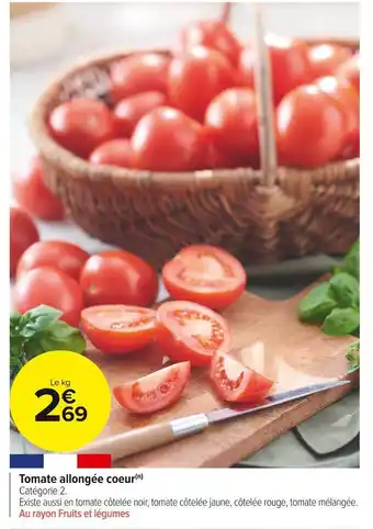 Carrefour Market Tomate allongée coeur offre
