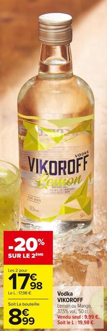 Carrefour Market Vikoroff vodka offre