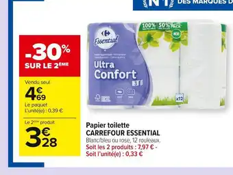 Carrefour Market Carrefour essential papier toilette offre
