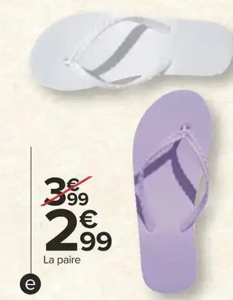 Carrefour Tong basique à talon offre