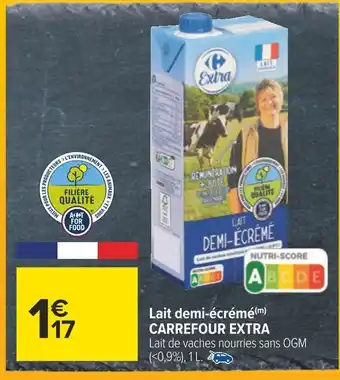 Carrefour Carrefour extra lait demi-écrémé offre