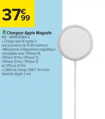 Carrefour Apple chargeur magsafe offre