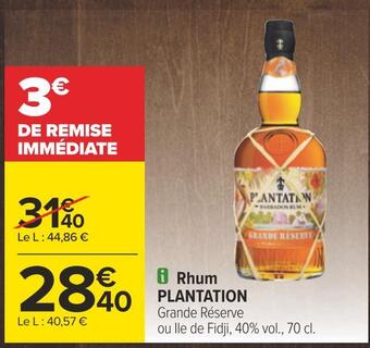 Carrefour Plantation rhum offre