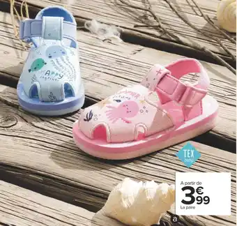 Carrefour Tex baby sandale d'eau enfant offre