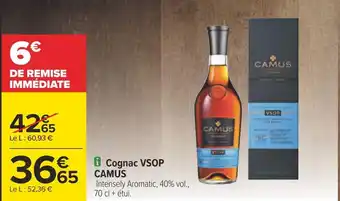 Carrefour Camus cognac vsop offre
