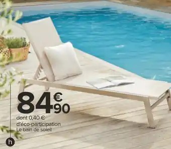 Carrefour Bain de soleil aluminium sable offre