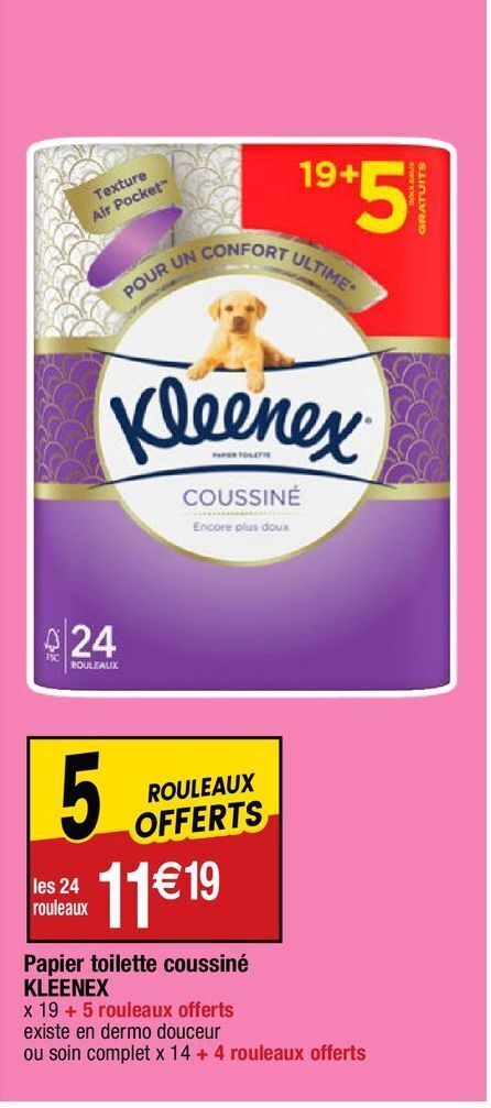 Migros Papier toilette kleenex offre