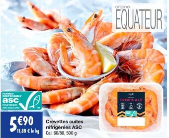 Crevettes cuites