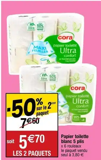 Papier toilette cora