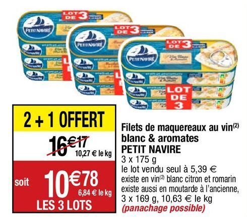 Migros Filets de maquereaux petit navire offre