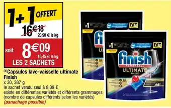 Lessive en capsules finish