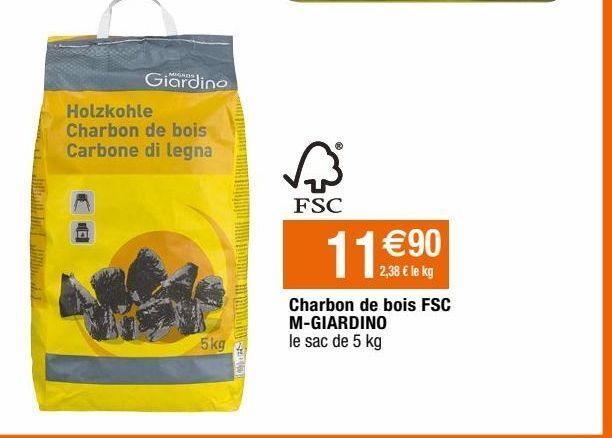 Migros Charbon de bois offre